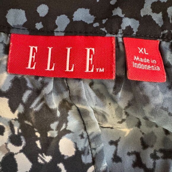 Elle Y2K Empire Waist Babydoll Top Womens‎ Size XL Lace Trim Stretch Slinky Vtg - Picture 4 of 7